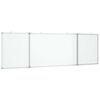 vidaXL Magnetick&aacute; biela tabuľa skladacia 200x60x1,7 cm hlin&iacute;k