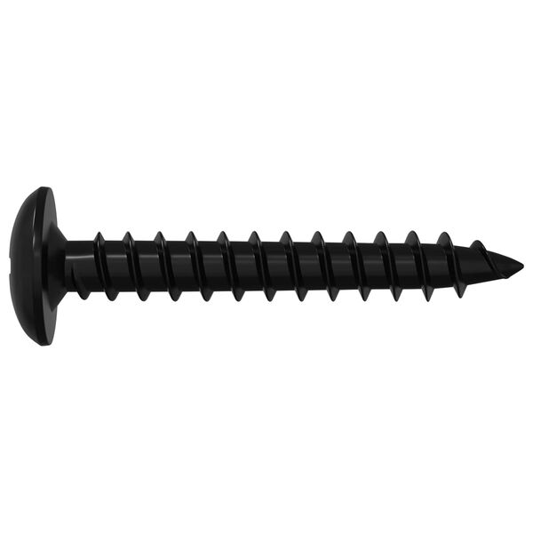 vidaXL Samorezn&yacute; skrutkov&yacute; klinc 9000 pcs Čierna Oceľ