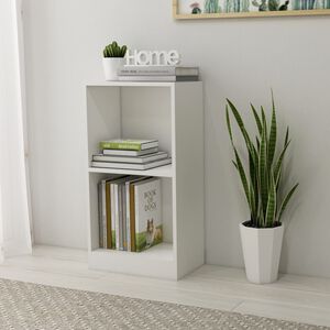 vidaXL Knižnica farba bielo 40x24x75 cm kompozitn&eacute; drevo