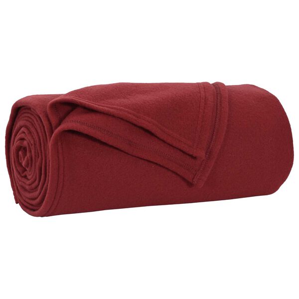 vidaXL Prikr&yacute;vky na hodenie 24 pcs Bordeaux červen&aacute; 240 x 220 cm Fl&iacute;s