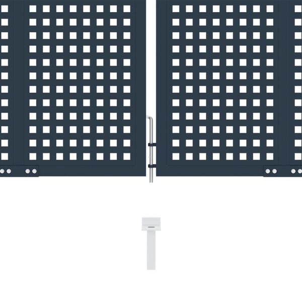 vidaXL Plotov&aacute; br&aacute;na antracitov&aacute; 404x75 cm oceľov&aacute;
