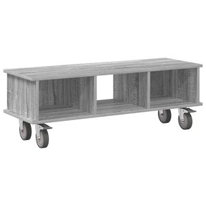 vidaXL TV stol&iacute;k Siv&yacute; Sonoma 100 x 35 x 35 cm Kompozitn&eacute; drevo