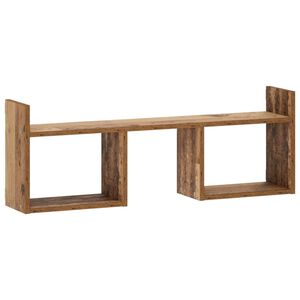 vidaXL N&aacute;stenn&aacute; polica Star&eacute; drevo 90 x 17 x 32 cm Kompozitn&eacute; drevo