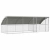 vidaXL Klietka pre sliepky 3 ks Strieborn&aacute; 600 x 200 x 200 cm