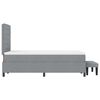 vidaXL Posteľ s pružinov&yacute;m r&aacute;mom Svetlosiv&aacute; 120 x 200 cm l&aacute;tka