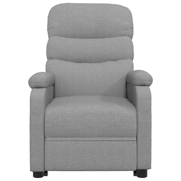 vidaXL Zdv&iacute;hacie mas&aacute;žne kreslo bledosiv&eacute; l&aacute;tka