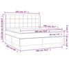 vidaXL Posteľn&yacute; r&aacute;m boxspring s matracom čierny 180x200 cm l&aacute;tka