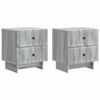 vidaXL Nočn&yacute; stol&iacute;k so z&aacute;suvkou 2 pcs Siv&aacute; sonoma 43 x 34,5 x 47,5 cm