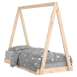 vidaXL R&aacute;m detskej postele 70x140 cm mas&iacute;vna borovica