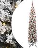 vidaXL Umel&yacute; vianočn&yacute; stromček Zelen&aacute; 240 cm PVC, oceľ a plast
