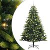 vidaXL Umel&yacute; skladac&iacute; vianočn&yacute; stromček 300 LED di&oacute;d Zelen&aacute; 240 cm