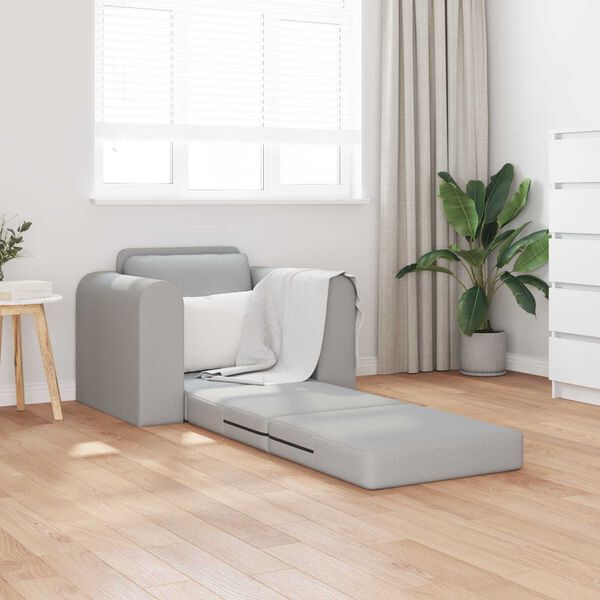 vidaXL Rozkladacia posteľ Obl&aacute; &scaron;ed&aacute; 98 x 71 x 83 cm l&aacute;tka