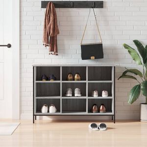 vidaXL Botn&iacute;k siv&yacute; dub sonoma 100x35x70 cm kompozitn&eacute; drevo