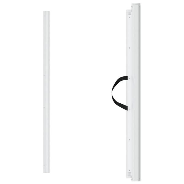 vidaXL V&yacute;suvn&aacute; br&aacute;nka pre dom&aacute;ce zvierat&aacute; biela 82,5x125 cm