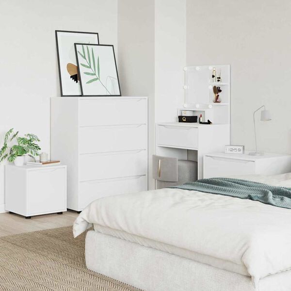 vidaXL K&uacute;peľňov&aacute; skriňa Biela 40,5 x 40 x 44 cm Kompozitn&eacute; drevo