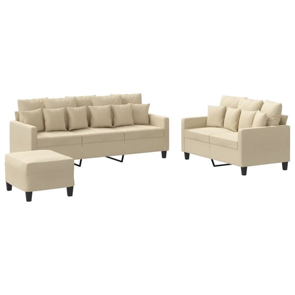 vidaXL 3-dielna sedacia s&uacute;prava s vank&uacute;&scaron;mi kr&eacute;mov&aacute; l&aacute;tka