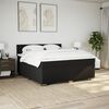 vidaXL Boxspring posteľ s matracom čierna 200x200 cm l&aacute;tka