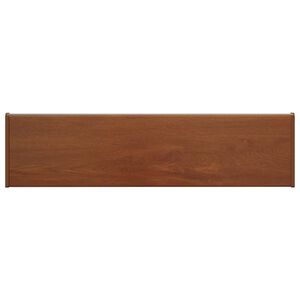 vidaXL Parapetn&eacute; dosky Hned&eacute; drevo 100 x 25 x 4,5 cm PVC
