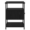 vidaXL Nočn&yacute; stol&iacute;k 2 pcs Čierny dub 40 x 42 x 56 cm Kompozitn&eacute; drevo