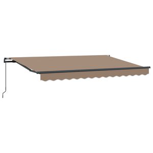 vidaXL Sklopn&aacute; mark&iacute;za Sivohned&aacute; 500 &times; 300 cm Polyester a hlin&iacute;k