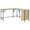 vidaXL St&ocirc;l dub sonoma 141x141x75 cm kompozitn&eacute; drevo