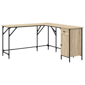 vidaXL St&ocirc;l dub sonoma 141x141x75 cm kompozitn&eacute; drevo