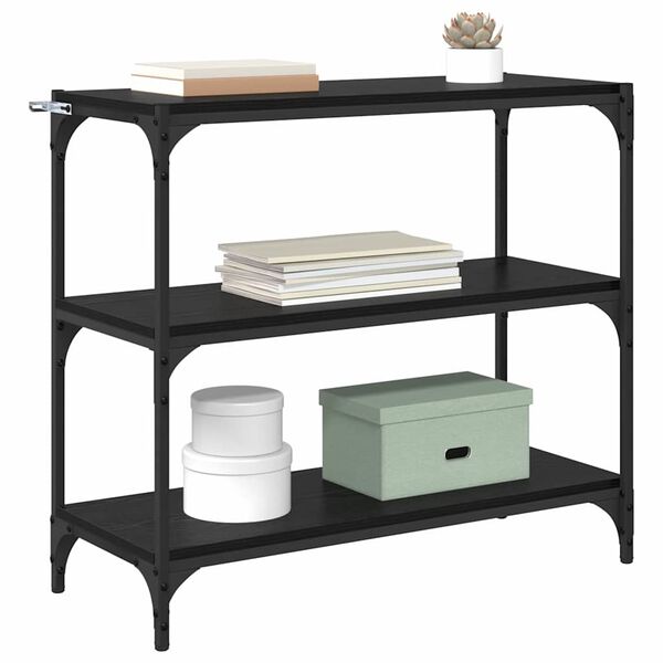 vidaXL Knižnica Čierny dub 80 x 33 x 70,5 cm