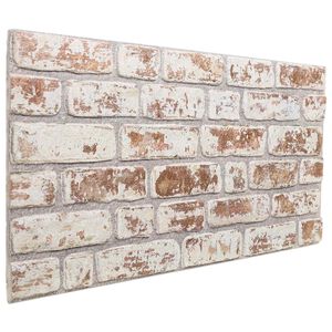 vidaXL N&aacute;stenn&eacute; panely 10 ks 100 x 50 cm Červen&aacute; a Biela EPS pena