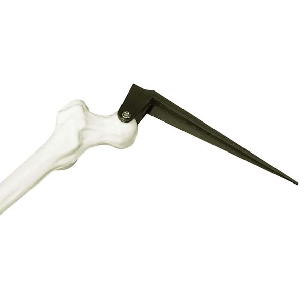 vidaXL Halloweensk&yacute; Kostiak Biela 45,5 x 13 cm Plast