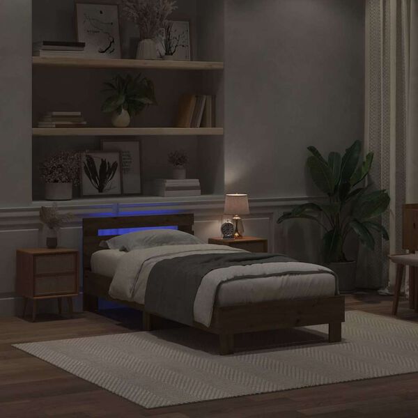 vidaXL R&aacute;m postele dub artisan 90 x 200 cm Kompozitn&eacute; drevo