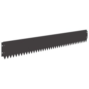 vidaXL Obrubn&iacute;k tr&aacute;vnika 10 ks 103 x 15 cm Oceľ Čierna