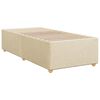 vidaXL Boxspring posteľ s matracom krémová 100x200 cm látka