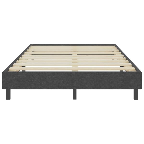 vidaXL Posteľ boxspring tmavošedá látková 120x200 cm