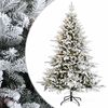 vidaXL Umel&yacute; Skl&aacute;pac&iacute; Vianočn&yacute; Stromček 120 cm 150 LED Tepl&aacute; biela
