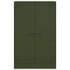 vidaXL Komoda olivovo-zelená 67x39x107 cm oceľová