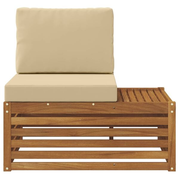 vidaXL Vonkaj&scaron;ia koncov&aacute; pohovka s vank&uacute;&scaron;om Pr&iacute;rodn&aacute; 91 x 63 x 73 cm