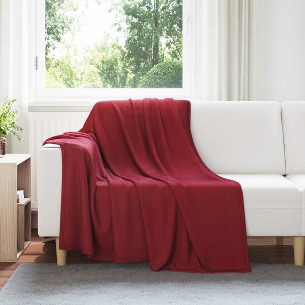 vidaXL Prikr&yacute;vky na hodenie 6 pcs Bordeaux červen&aacute; 200 x 150 cm Fl&iacute;s