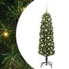 vidaXL Umel&yacute; vianočn&yacute; stromček Zelen&aacute; 120 cm PVC, oceľ a plast