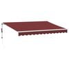 vidaXL Automaticky zaťahovacia mark&iacute;za burgundsk&aacute; 350x250 cm