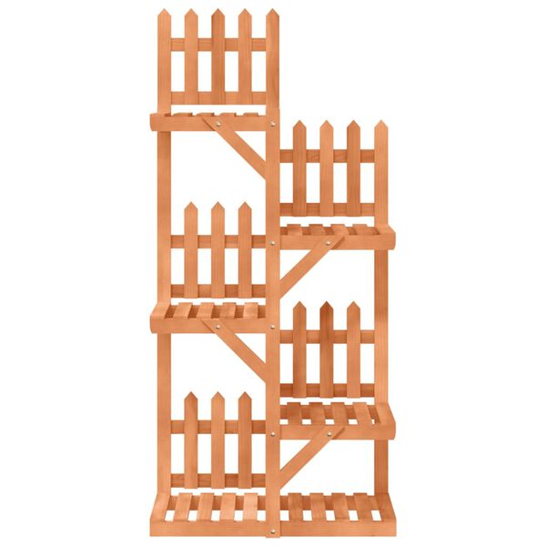 vidaXL Stojan na kvetiny 60x25x130 cm masívna jedľa