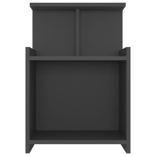 vidaXL Nočn&eacute; stol&iacute;ky 2 ks, siv&eacute; 40x35x60 cm, kompozitn&eacute; drevo