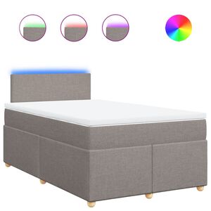 vidaXL Boxspring posteľ s matracom sivohned&aacute; 120x190 cm l&aacute;tka