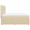vidaXL Posteľn&yacute; r&aacute;m boxspring s matracom kr&eacute;mov&yacute; 180x200 cm l&aacute;tka
