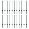 vidaXL Stĺp na plot. 22 pcs Zelen&aacute; 120 cm Oceľ