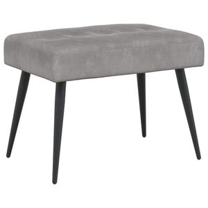 vidaXL Lavica s gomb&iacute;kov&yacute;m pre&scaron;&iacute;van&iacute;m Svetlosiv&aacute; 60 x 40 x 45 cm Zamat