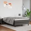 vidaXL Matrac s ta&scaron;tičkov&yacute;mi pružinami stredn&aacute; tvrdosť siv&yacute; 120x200x20 cm umel&aacute; koža