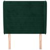 vidaXL Čelo postele so z&aacute;hybmi tmavozelen&yacute; 103x23x118/128 cm zamat