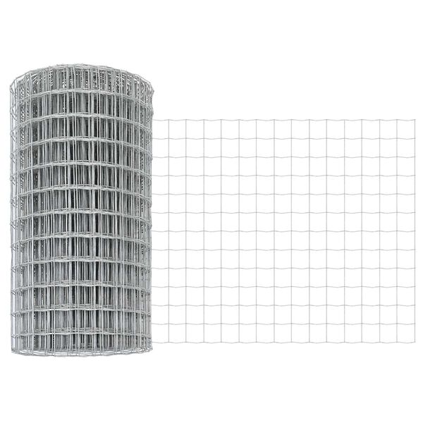 vidaXL Euro plot Strieborná 0.4 x 50 m