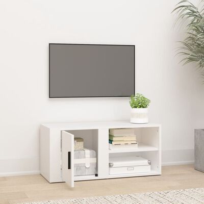 vidaXL TV skrinka biela 80x31,5x36 cm spracované drevo