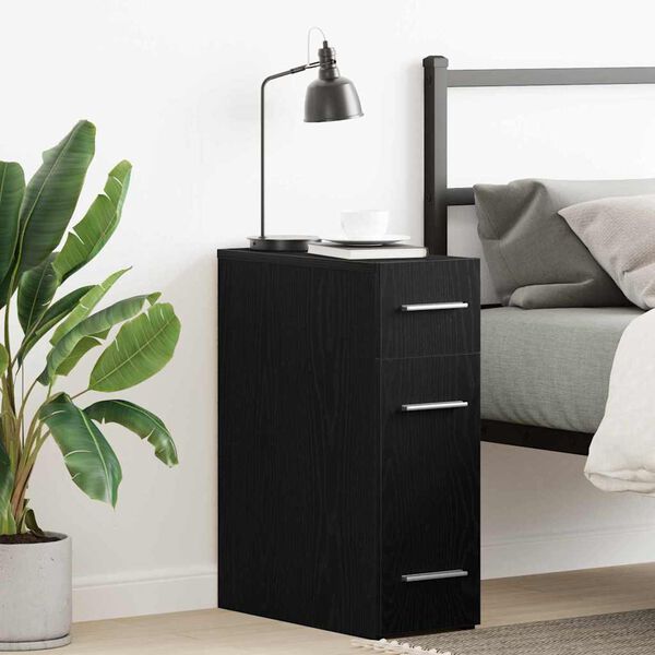 vidaXL Lek&aacute;rnick&aacute; skrinka Čierny dub 20 x 45.5 x 60 cm